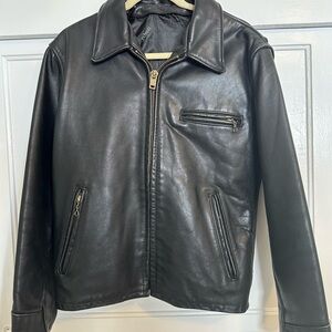 Schott Vintage Men's Black Leather Jacket size 40